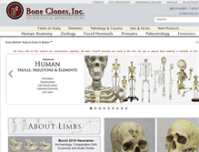 Tablet Screenshot of boneclones.com